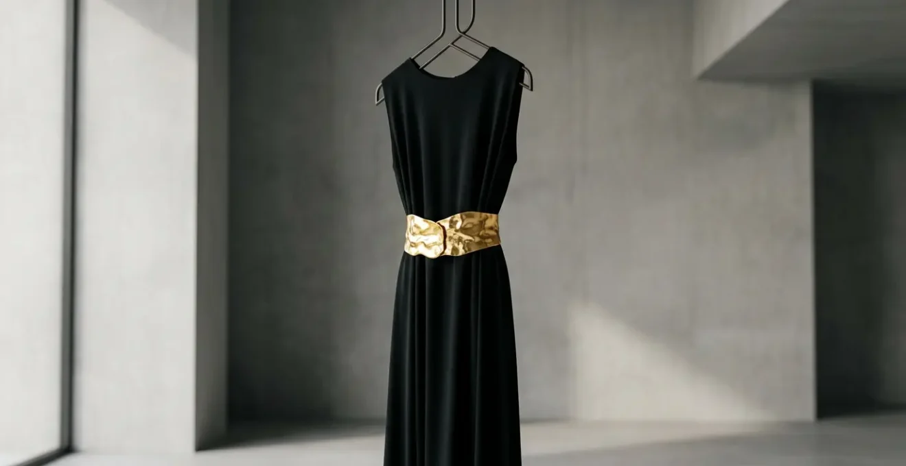 Accessoire mode élégant transformant une tenue minimaliste en style affirmé