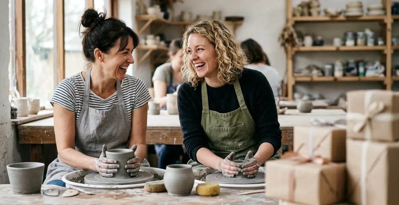 Un moment d'experience partage et authentique illustrant la difference entre cadeau immateriel et objet