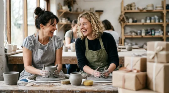 Un moment d'experience partage et authentique illustrant la difference entre cadeau immateriel et objet