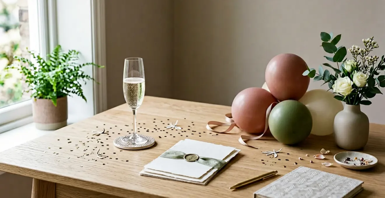 Organisation méticuleuse d'une fête surprise pour un anniversaire de 40 ans avec décoration et planification