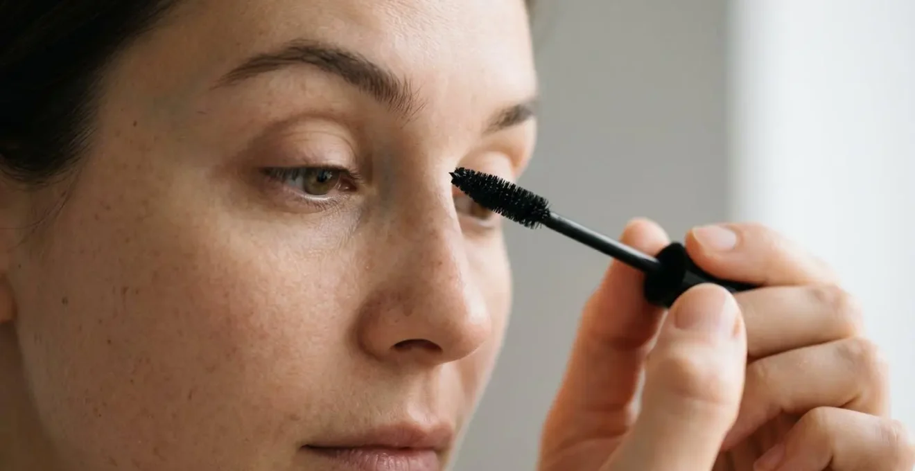 Démonstration visuelle de la technique d'application du mascara en zigzag de la racine à la pointe